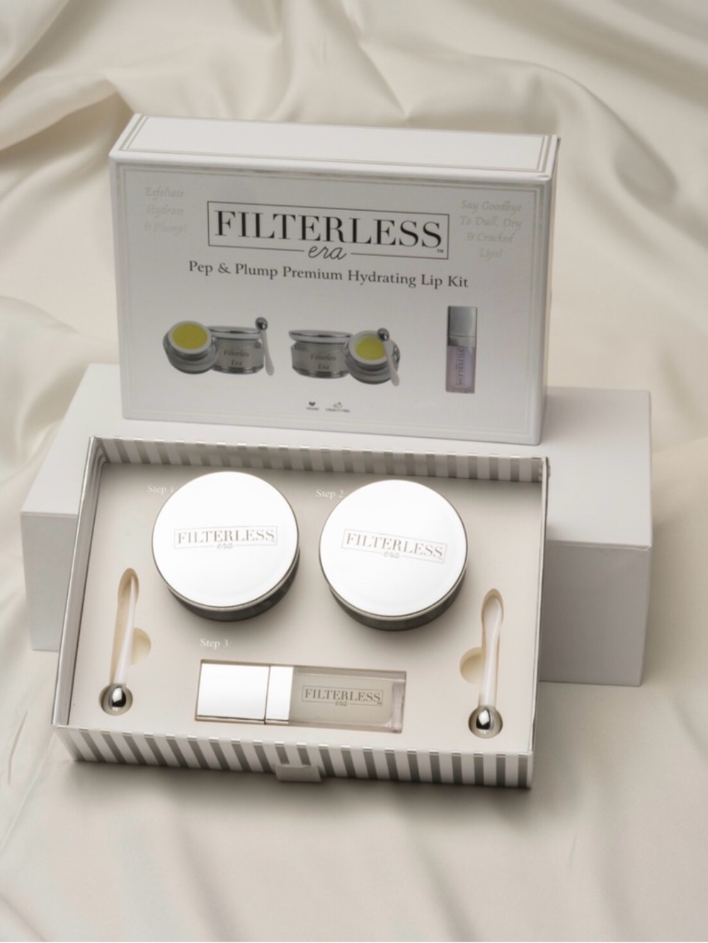 FILTERLESS Era Pep & Plump Premium Hydrating Lip Kit NWT
